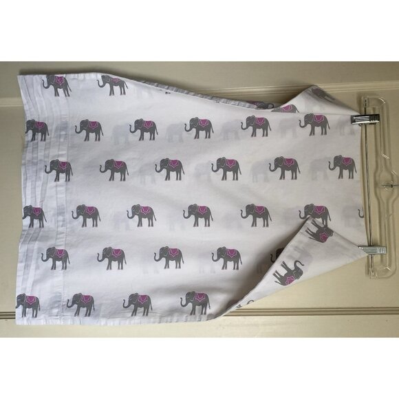 Martha Stewart TRUNK SHOW Whim Elephant Print Cotton Single Standard Pillowcase - Picture 7 of 7
